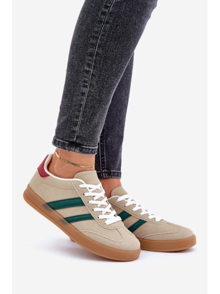 Women's Low Beige Sneakers Ennorwen
