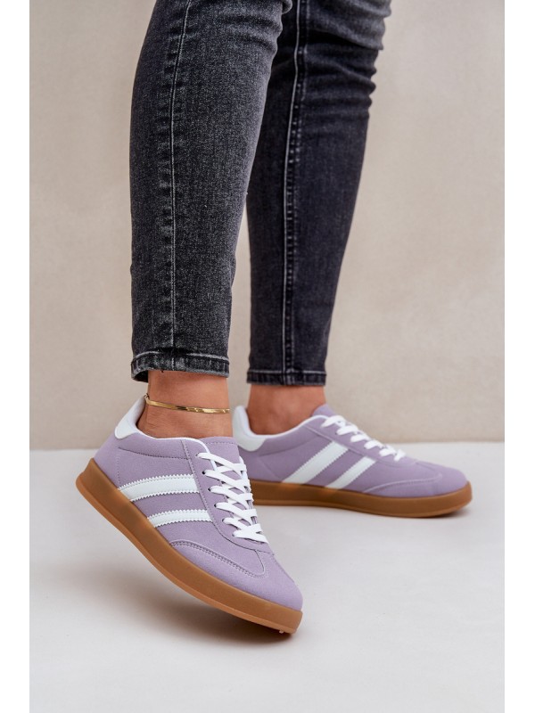 Ladies Low Sneakers Purple Ennorwen