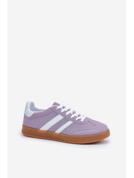 Ladies Low Sneakers Purple Ennorwen
