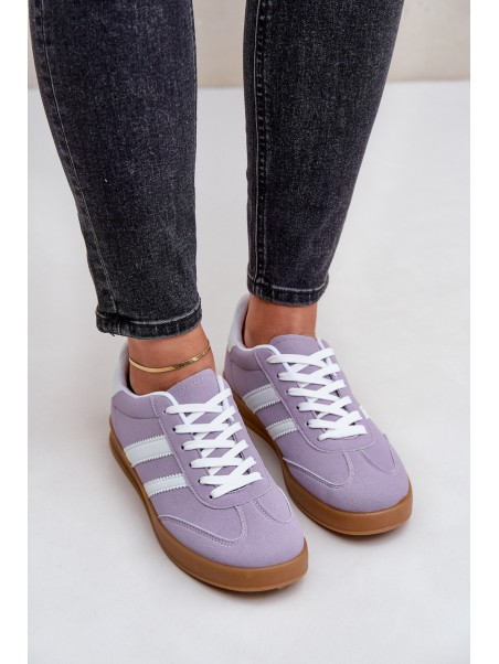 Ladies Low Sneakers Purple Ennorwen