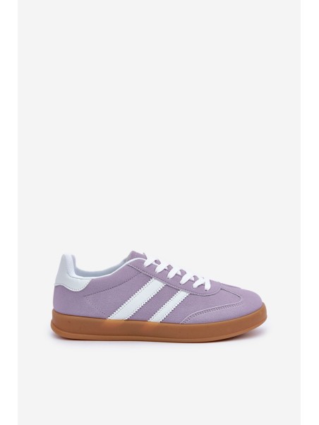 Ladies Low Sneakers Purple Ennorwen
