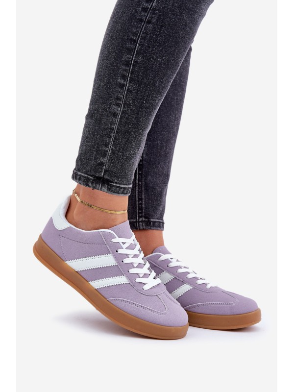 Ladies Low Sneakers Purple Ennorwen