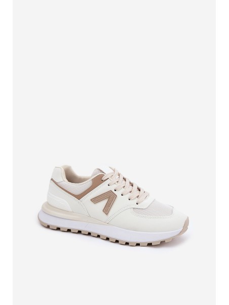 Women's Sports Shoes Made Of Eco Leather Beige Berieta