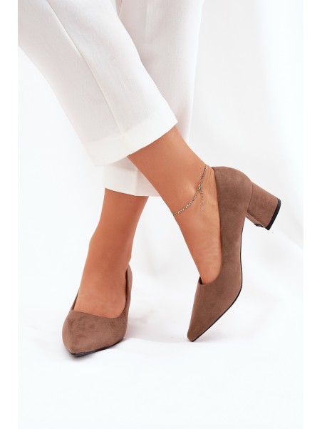 Women's Stiletto Heels With Pointed Toes Khaki Merinette