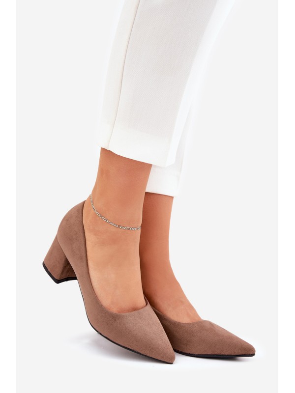 Women's Stiletto Heels With Pointed Toes Khaki Merinette