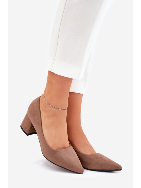 Women's Stiletto Heels With Pointed Toes Khaki Merinette