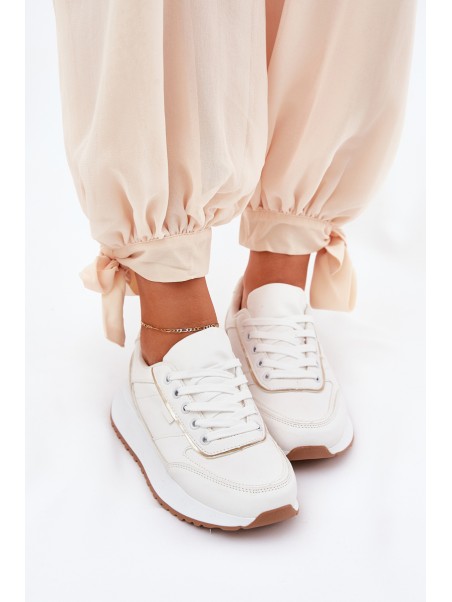 Ladies Sports Shoes On Platform White Nevliese
