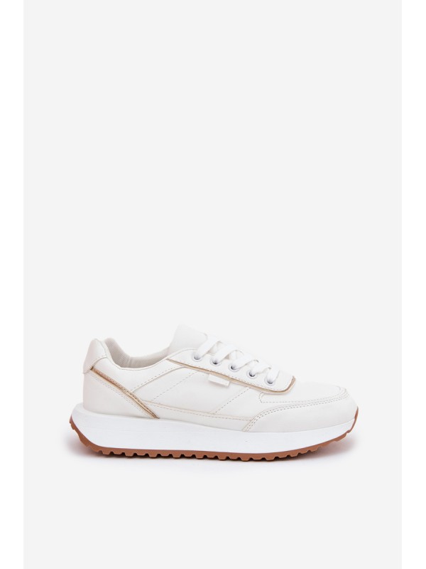 Ladies Sports Shoes On Platform White Nevliese