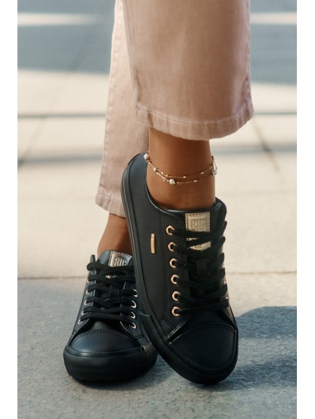 Women's Sneakers From Eco Leather Big Star RR274749 Black
