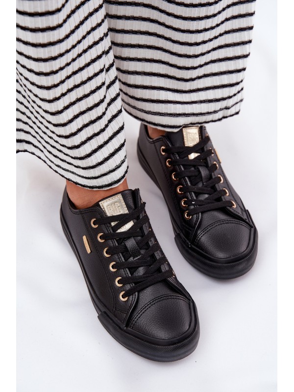 Women's Sneakers From Eco Leather Big Star RR274749 Black 2