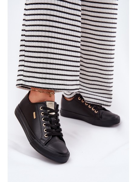 Women's Sneakers From Eco Leather Big Star RR274749 Black