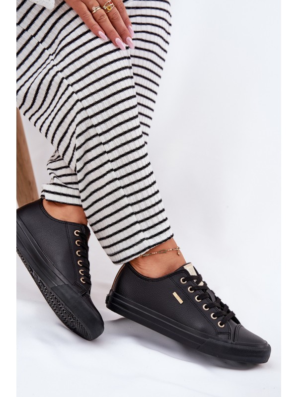 Women's Sneakers From Eco Leather Big Star RR274749 Black