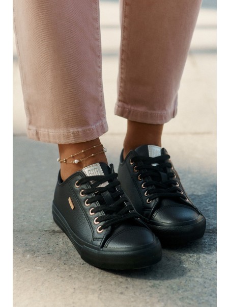 Women's Sneakers From Eco Leather Big Star RR274749 Black
