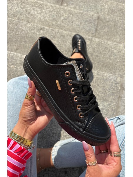 Women's Sneakers From Eco Leather Big Star RR274749 Black