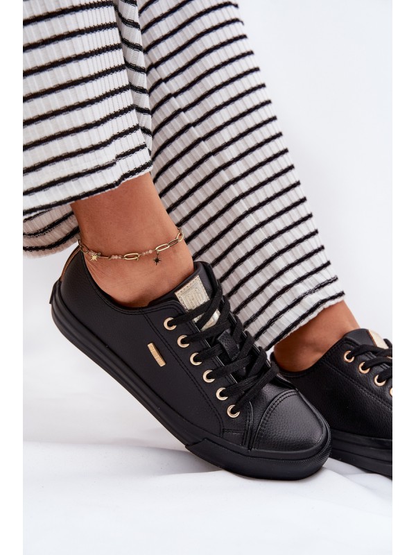 Women's Sneakers From Eco Leather Big Star RR274749 Black