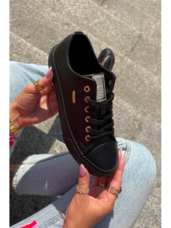 Women's Sneakers From Eco Leather Big Star RR274749 Black