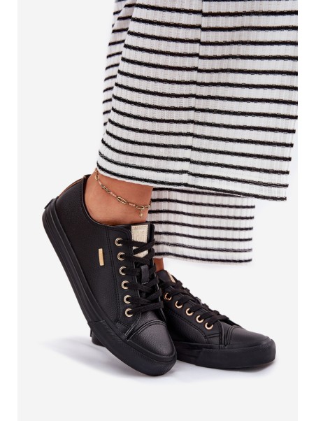 Women's Sneakers From Eco Leather Big Star RR274749 Black