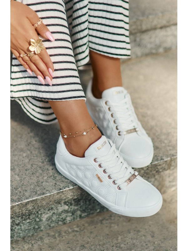 Women's Sneakers From Eco Leather Big Star RR274322 White