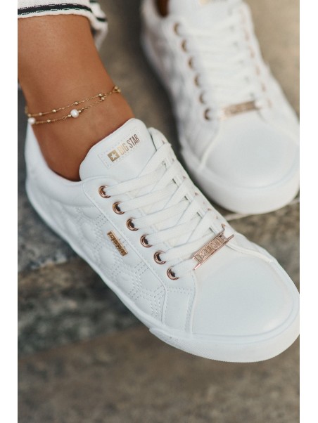 Women's Sneakers From Eco Leather Big Star RR274322 White