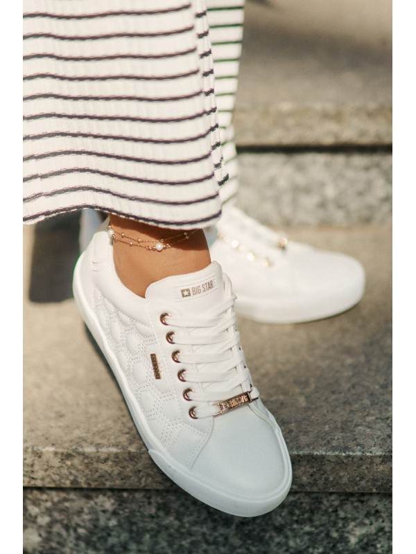 Women's Sneakers From Eco Leather Big Star RR274322 White