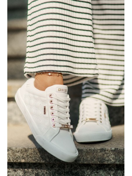 Women's Sneakers From Eco Leather Big Star RR274322 White