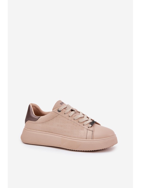 Women's Sneakers Made Of Eco Leather Big Star RR274259 Beige 2