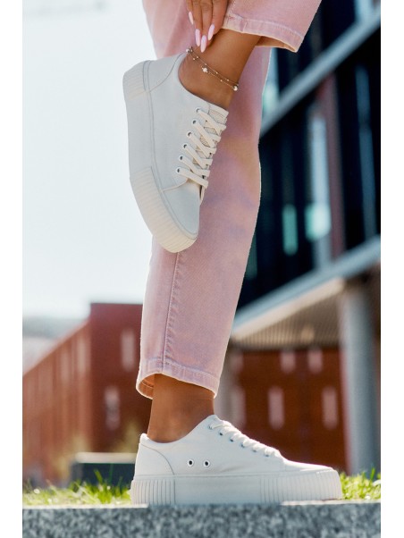 Women's Fabric Sneakers Big Star RR274407 Beige