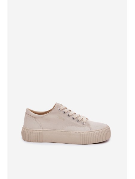 Women's Fabric Sneakers Big Star RR274407 Beige