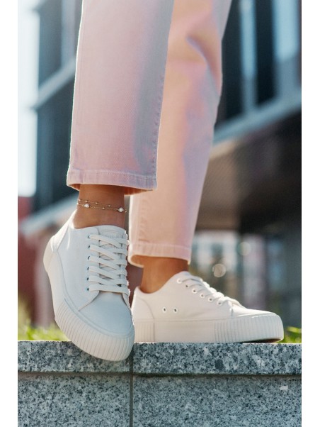 Women's Fabric Sneakers Big Star RR274407 Beige