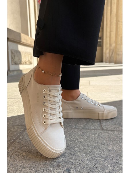 Women's Fabric Sneakers Big Star RR274407 Beige