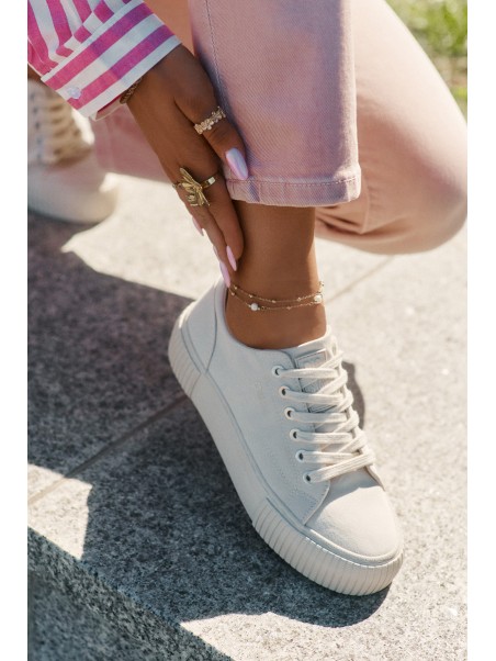 Women's Fabric Sneakers Big Star RR274407 Beige