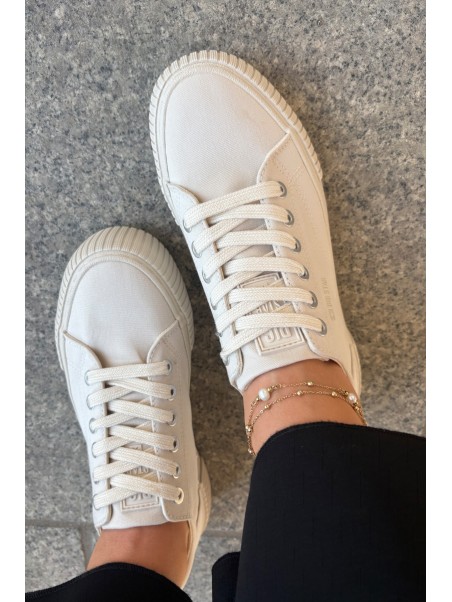 Women's Fabric Sneakers Big Star RR274407 Beige