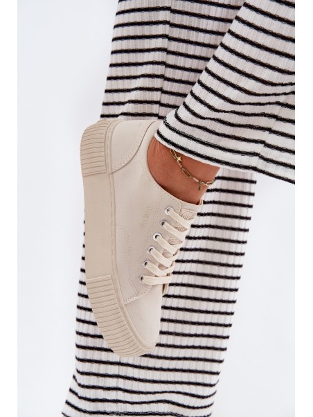 Women's Fabric Sneakers Big Star RR274407 Beige