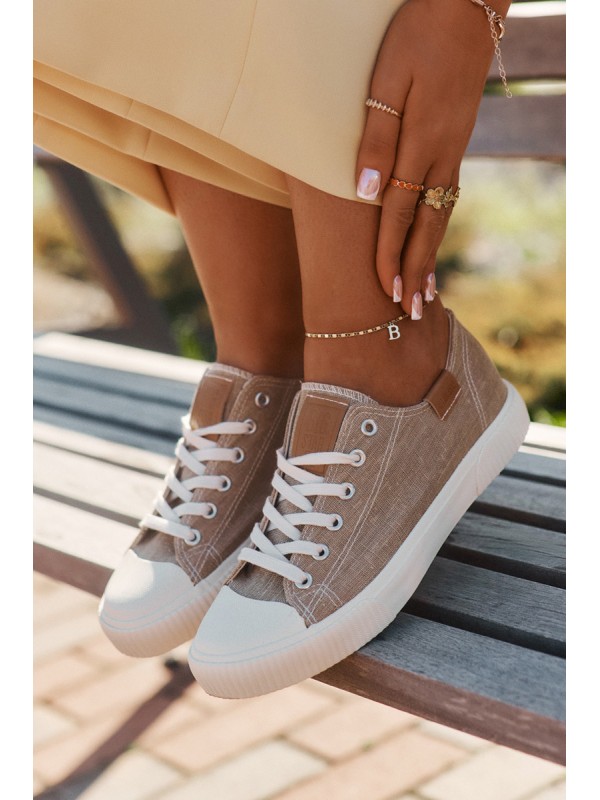 Women'S Fabric Sneakers Big Star RR274795 Beige