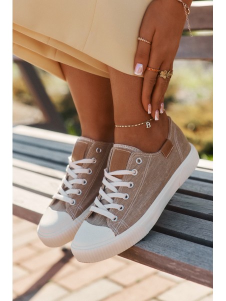 Women'S Fabric Sneakers Big Star RR274795 Beige