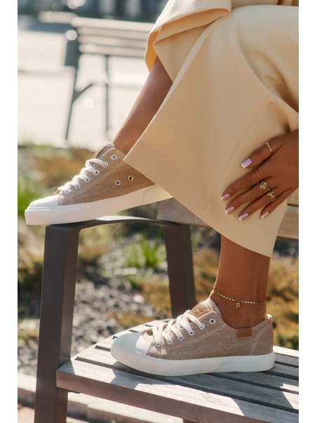 Women'S Fabric Sneakers Big Star RR274795 Beige