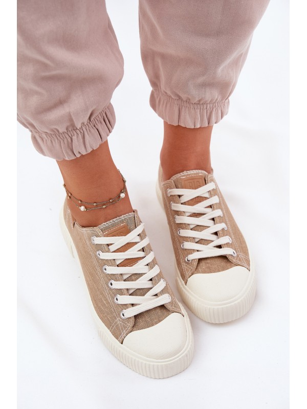 Women'S Fabric Sneakers Big Star RR274795 Beige