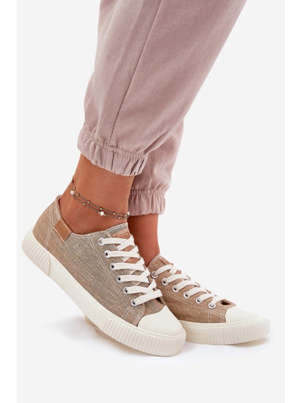 Women'S Fabric Sneakers Big Star RR274795 Beige