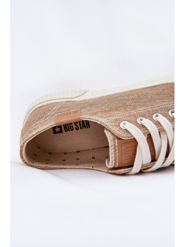 Women'S Fabric Sneakers Big Star RR274795 Beige