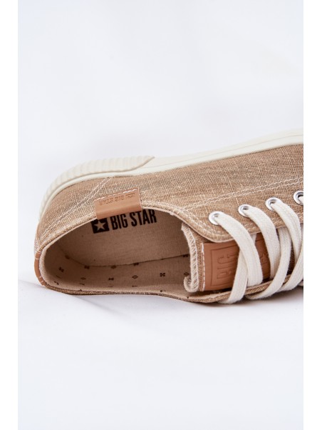 Women'S Fabric Sneakers Big Star RR274795 Beige