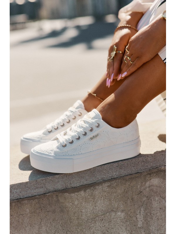 Ladies Sneakers With Lace Lee Cooper LCW-25-31-3438L White 2