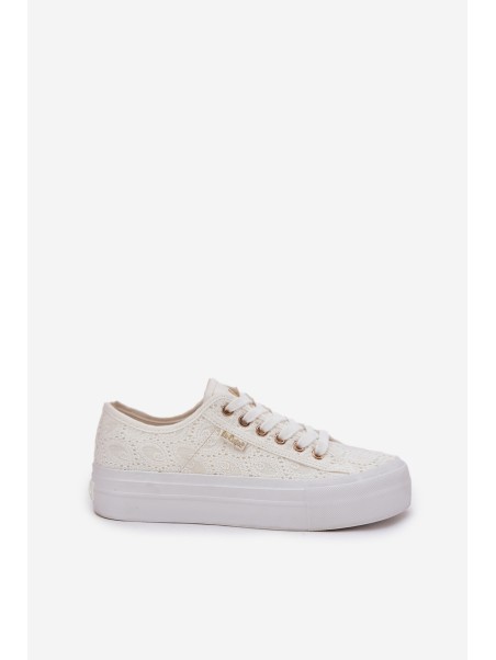 Ladies Sneakers With Lace Lee Cooper LCW-25-31-3438L White