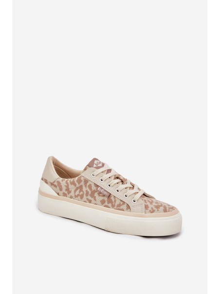 Low Women Sneakers Leopard Print Lee Cooper LCW-25-02-3330L Beige