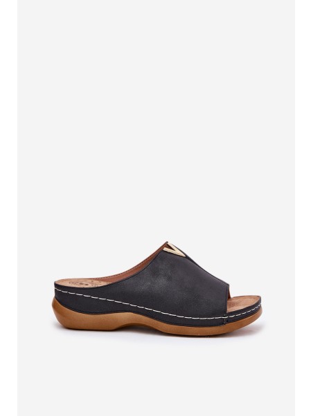 Comfortable women's wedges black Claribelle