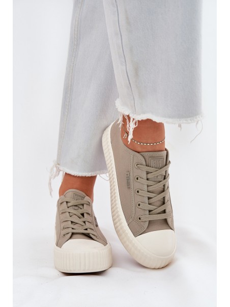 Women's Fabric Sneakers On Platform Big Star RR274779 Gray