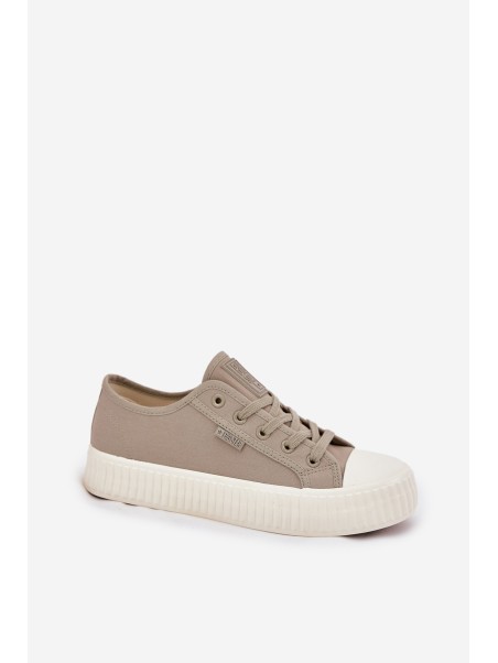 Women's Fabric Sneakers On Platform Big Star RR274779 Gray