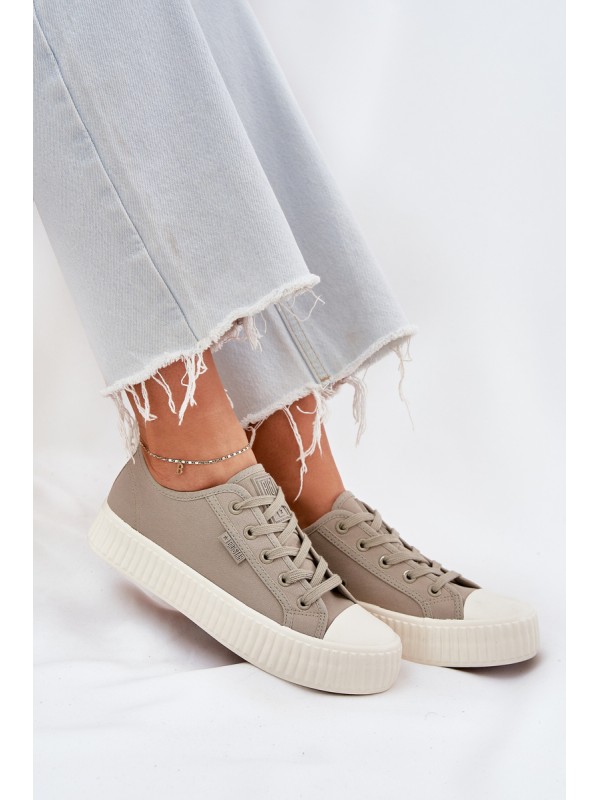 Women's Fabric Sneakers On Platform Big Star RR274779 Gray