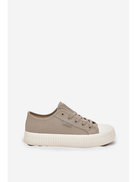 Women's Fabric Sneakers On Platform Big Star RR274779 Gray