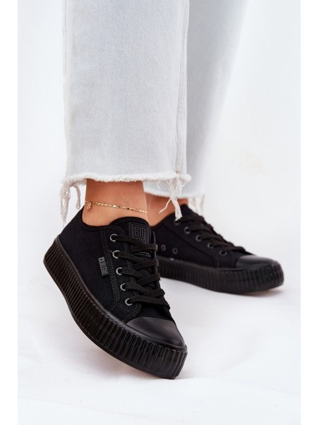 Women Fabric Sneakers On Platform Big Star RR274775 Black