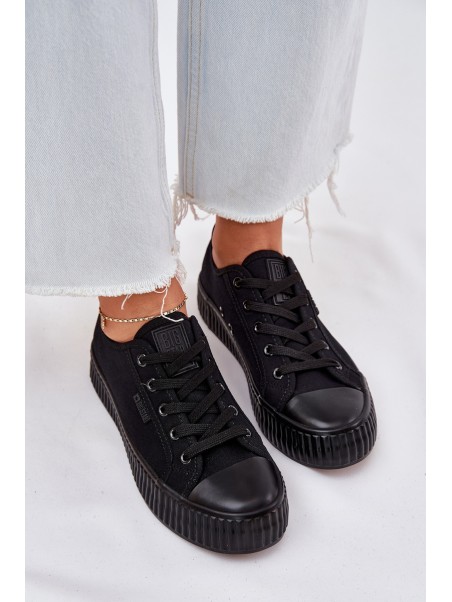 Women Fabric Sneakers On Platform Big Star RR274775 Black